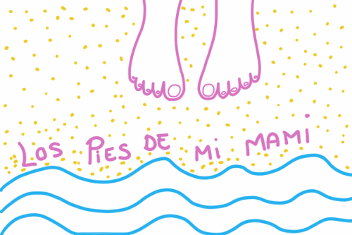 poema Los pies de mi mami